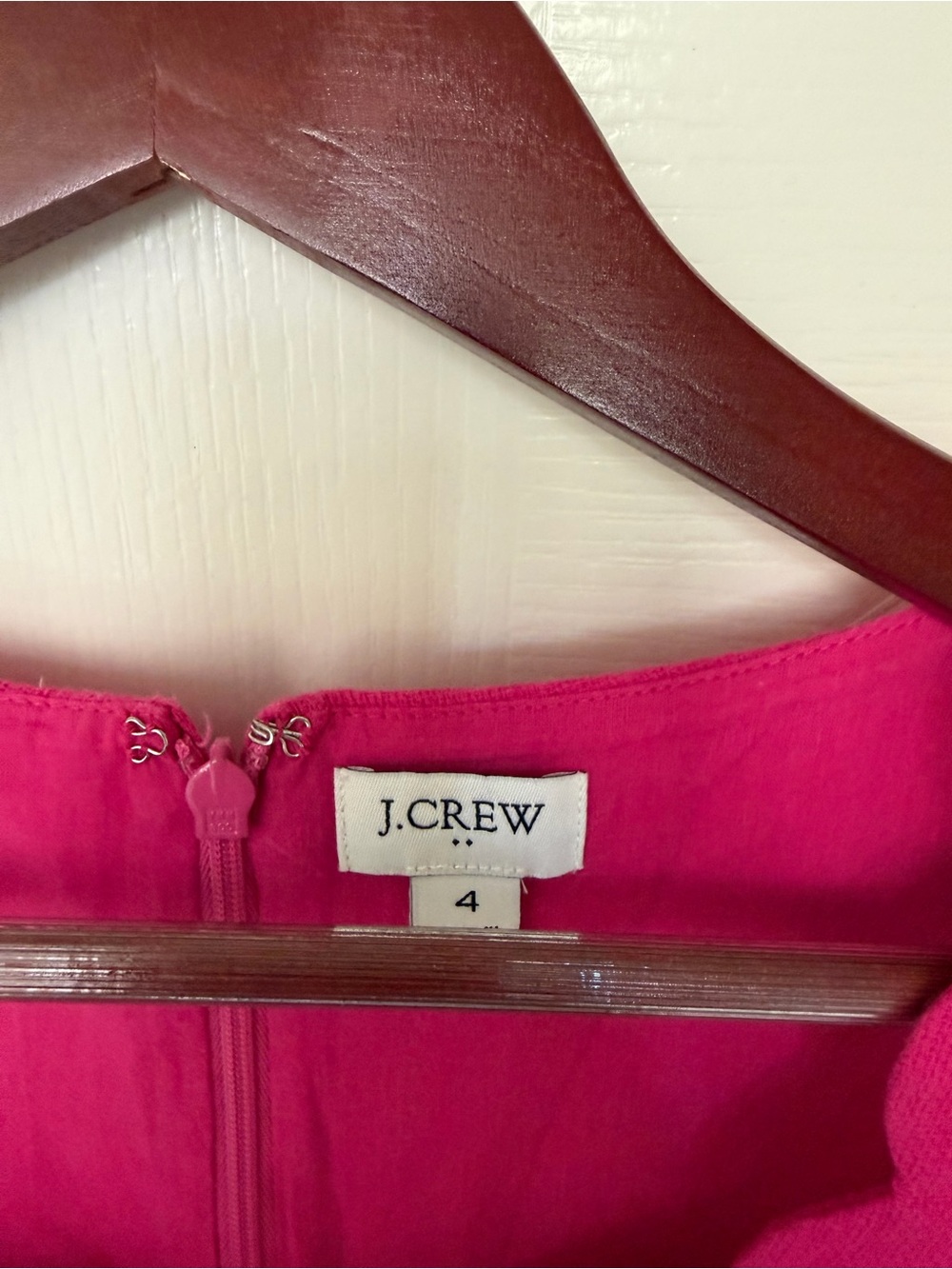 J. Crew Sleeveless Scalloped Sheath Dress in Pink - Picture 3 of 4